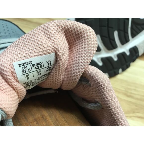 Asics Gel-Contend 8 Women 11 Gray Pink Lace-Up Low Top Athletic Running Sneakers - Picture 6 of 9